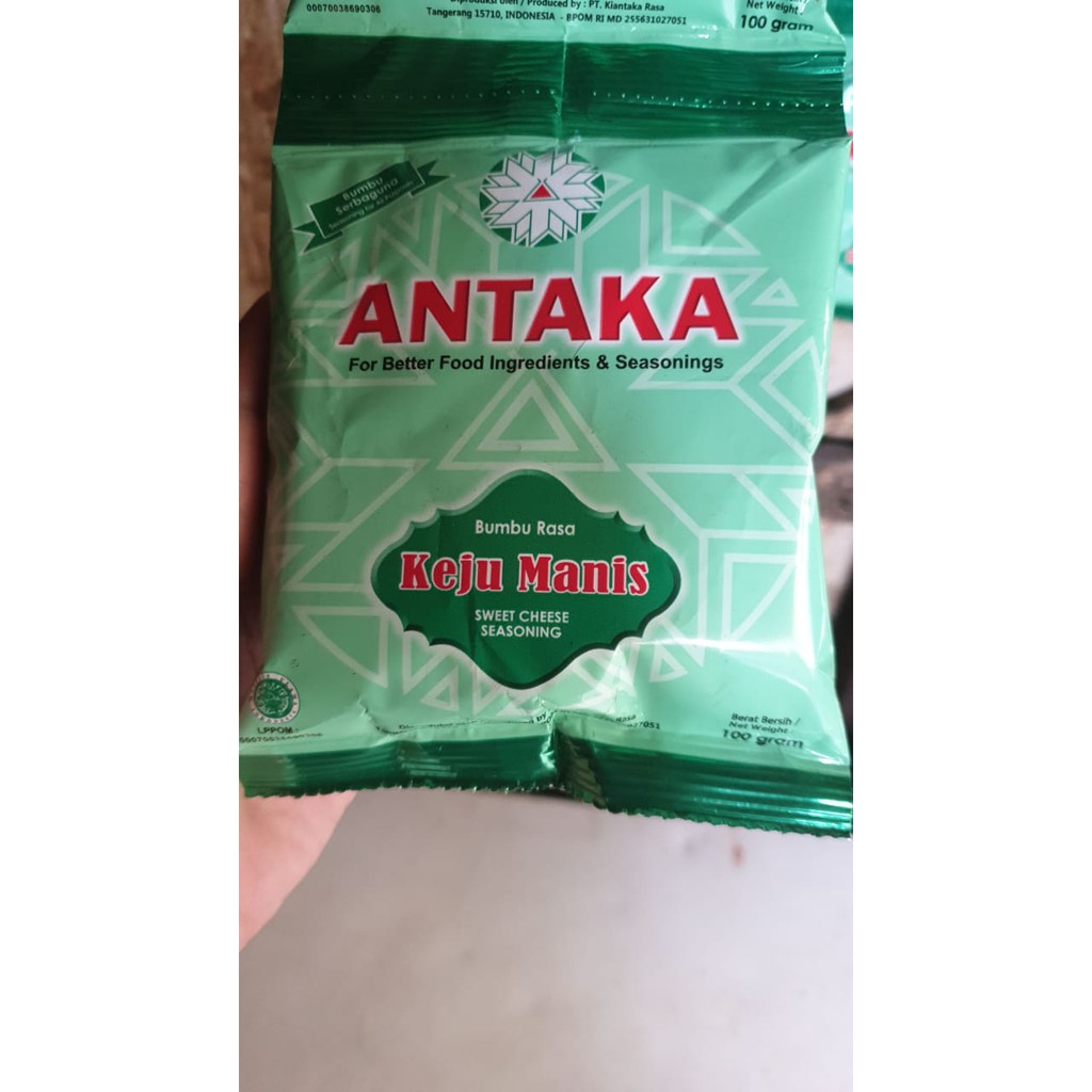 

Bumbu Rasa Keju Manis Serbaguna Antaka 100gram