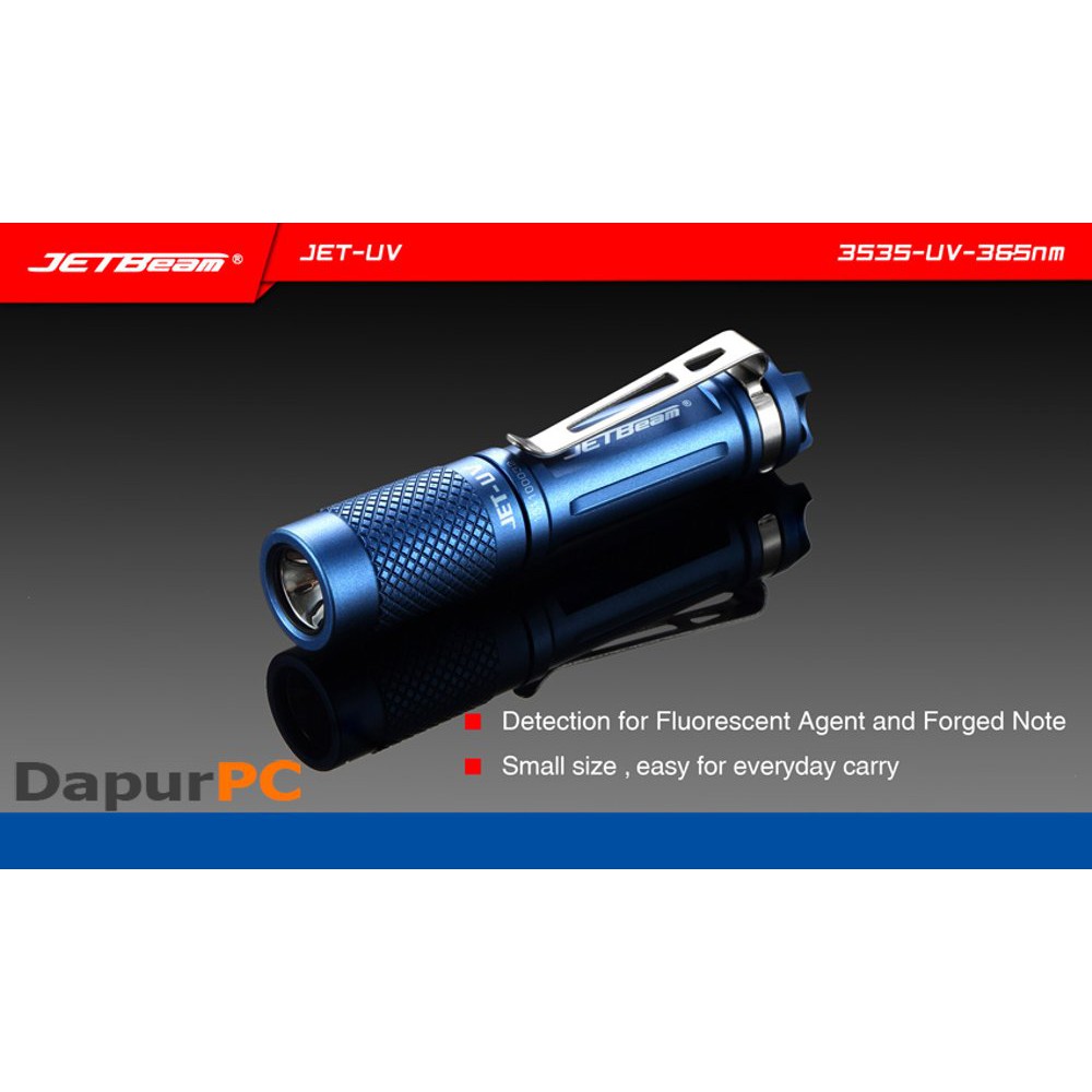 Senter LED Ultraviolet Light 3535 - JETBeam UV-365nm