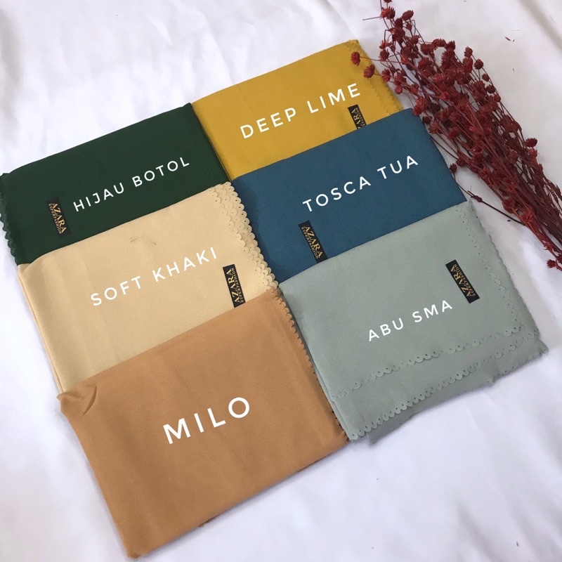 (FREE POUCH) JILBAB SEGIEMPAT BUCKLE SCARVES POLOS LC LABEL BESI SERAGAMAN