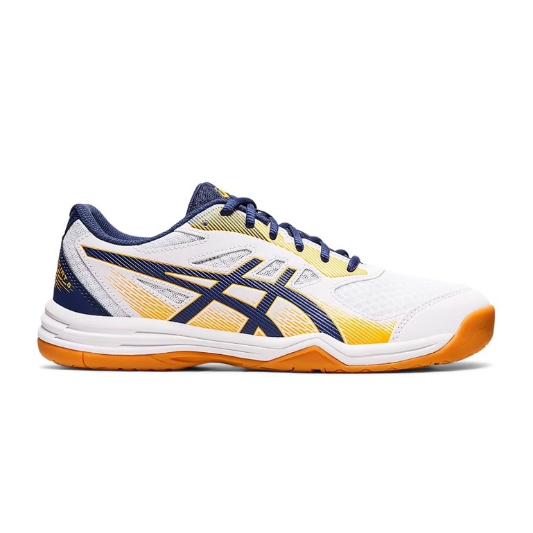 GRATIS ONGKIR !!! SEPATU VOLLEY ORIGINAL ASICS UPCOURT 5 WHITE DEEP OCEAN TERBARU DISKON OJANPORT