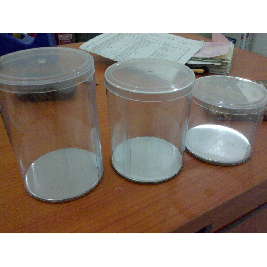 Mika Tabung Alas Kaleng diameter 8cm tinggi 7 cm