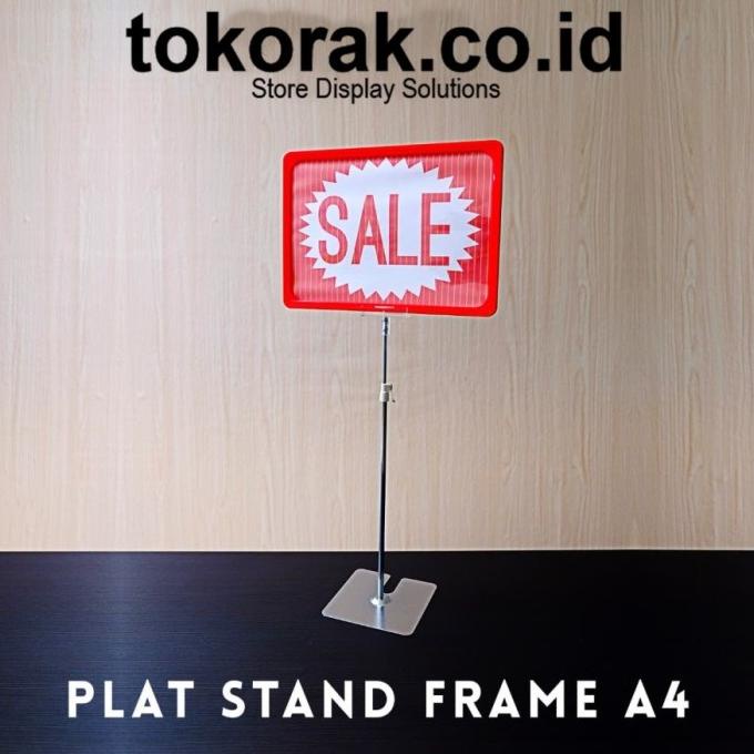 

COD DISPLAY STAND LABEL HARGA FRAME A4 PLAT PROMO PROMOKode 4417