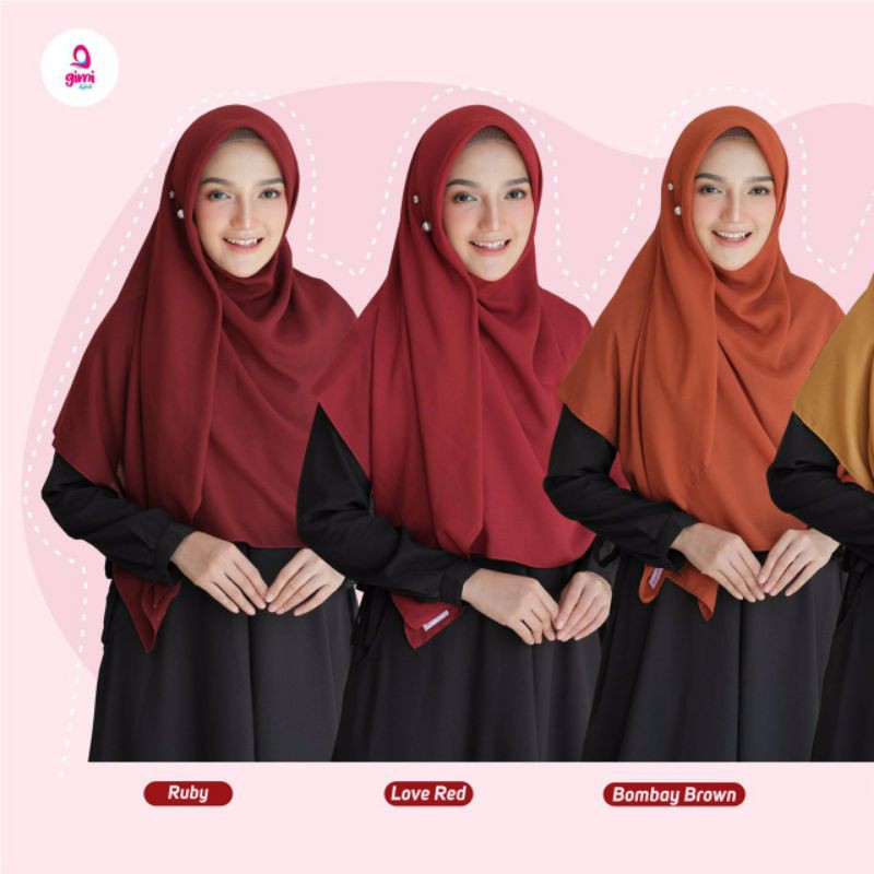 scarf jilbab segi empat voal hijab syari