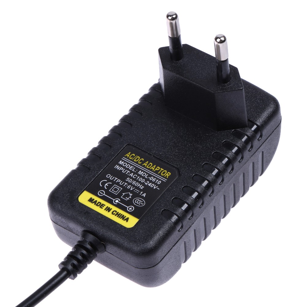 MOJITO AC 100-240V Converter Adapter DC 5.5 x 2.5MM 6V 1A 1000mA Charger EU Plug