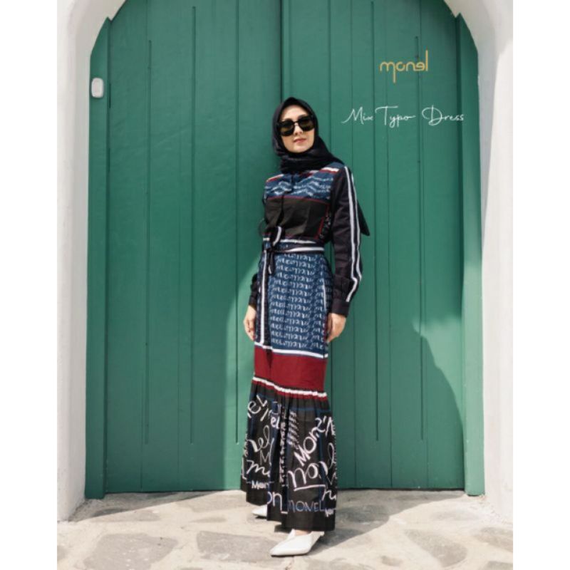 [Monel]Mix Typo Dress Monel by Kenes Butik