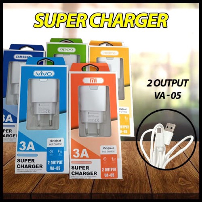 CHARGER3A /TC BRANDED VA-05 3A GROSIR TRAVEL CHARGER/CASAN