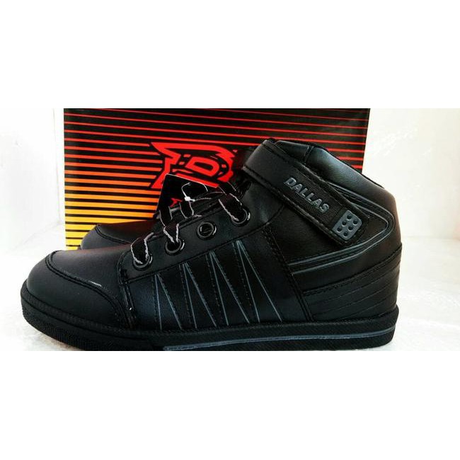 Jual Murah SEPATU ANAK LAKI LAKI DALLAS HITAM, SEPATU SEKOLAH SD SMP SMA, BOOTS Terlaris