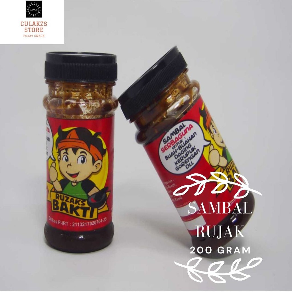 

SAMBAL RUJAK MAKANAN CEMILAN CAMILAN SAMBAL INSTAN BUMBU RUJAK MANIS 200 GRAM