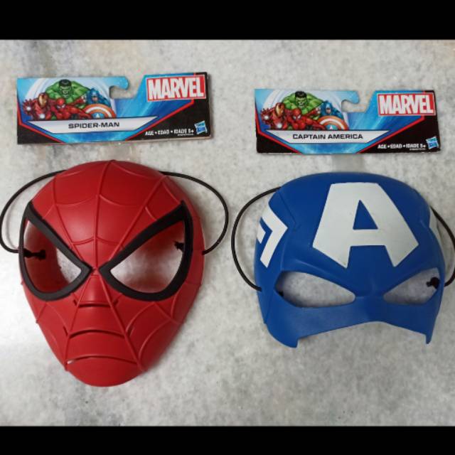 Topeng Anak MARVEL HASBRO - Spiderman / Captain America