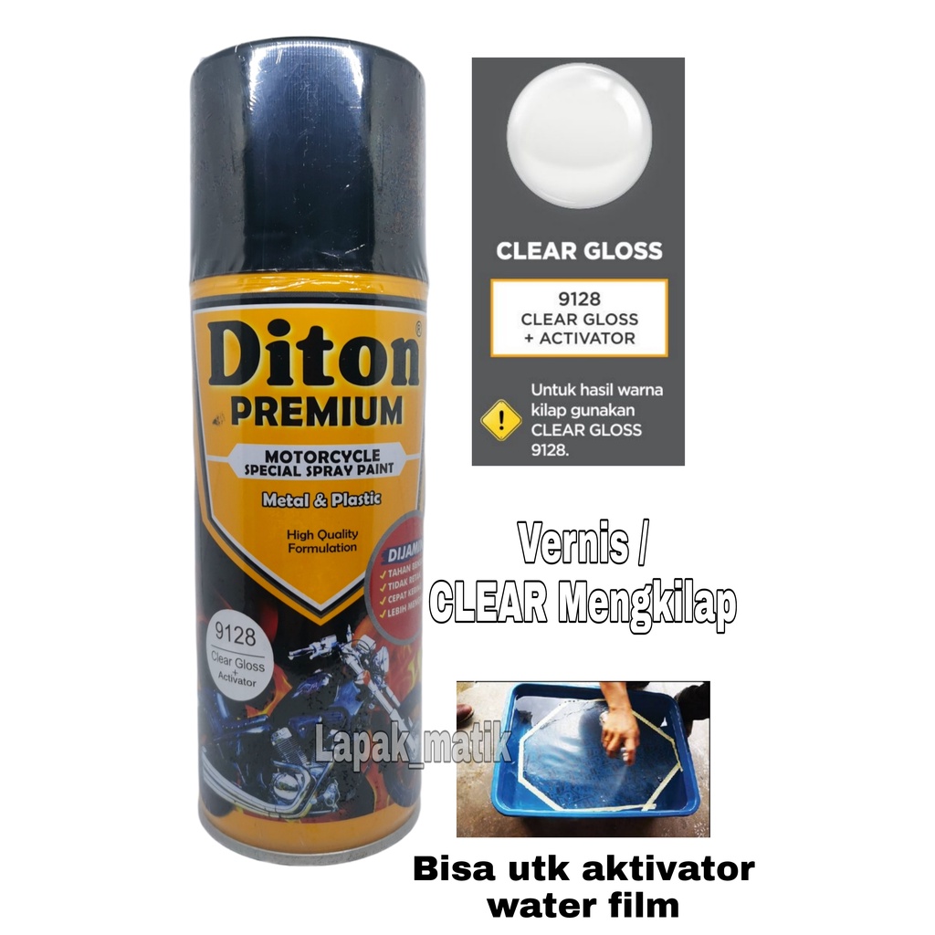 Pilok DITON PREMIUM Clear Gloss Activator 9128 Vernis Mengkilap Aktivator 400ml