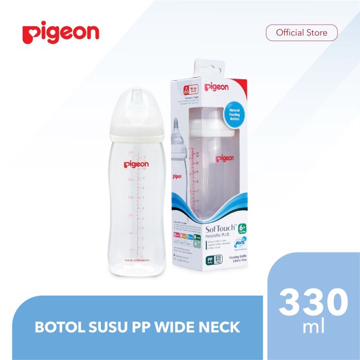 Pigeon Botol Wide Neck SofTouch Peristaltic Plus 330ml/11oz