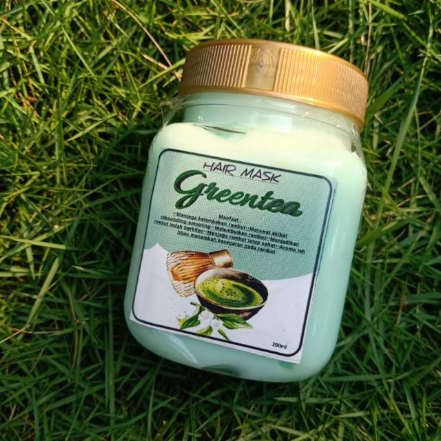 Hair Mask Green Tea (Masker Rambut Salon Green Tea)