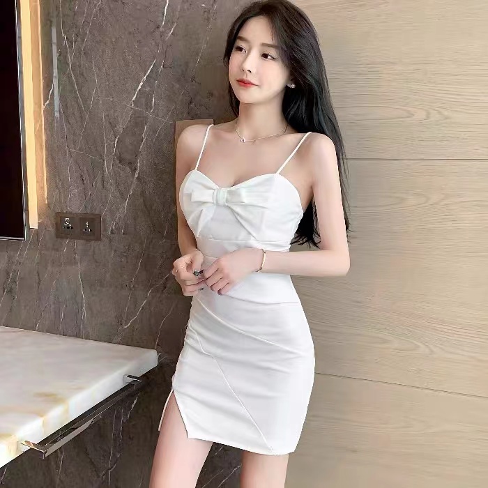 Bodycon Mini Dress Fashion Summer Korean Style Tanpa Lengan  1420 (S-XL)