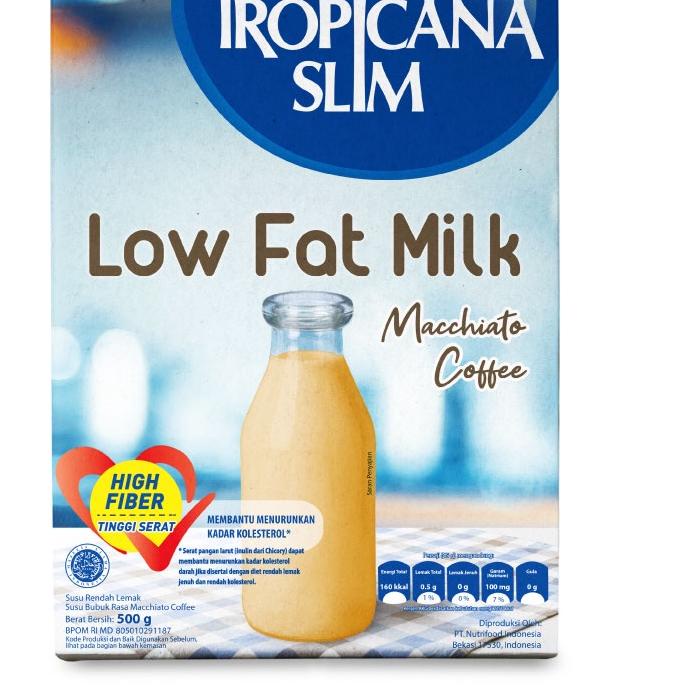 

Kekinian Tropicana Slim Susu Low Fat Macchiato Coffee 500gr - Bantu Turunkan Kolesterol