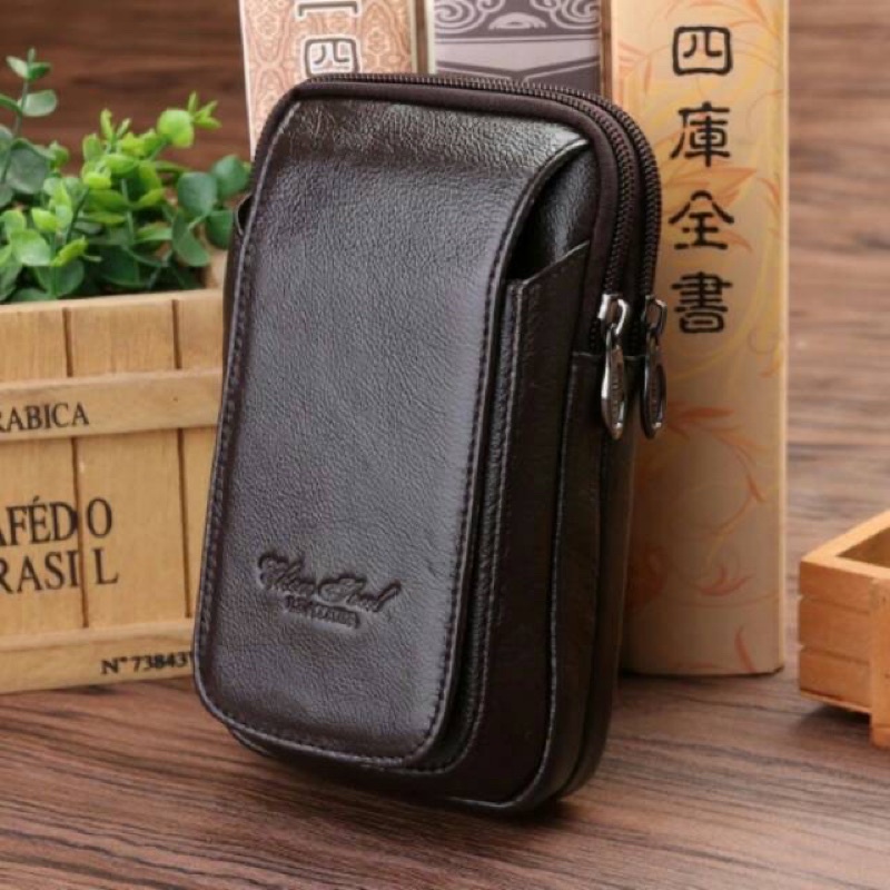 Hpo kulit cheer soul 2380 tinggi 17cm, 3 ruang, sarung hp, dompet hp, tempat hp