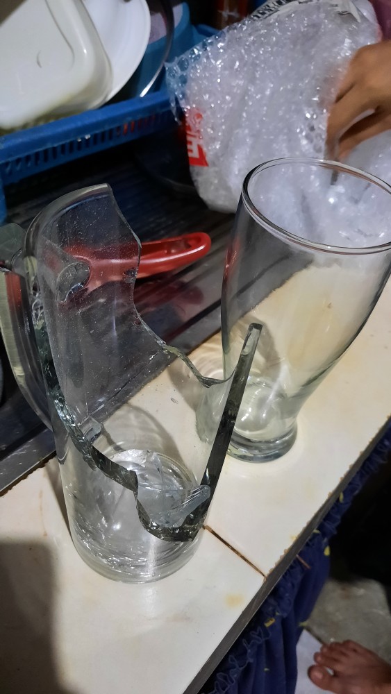 Bremen Glass Beer | Gelas Bir Gagang | Gelas Mug Kaca Besar