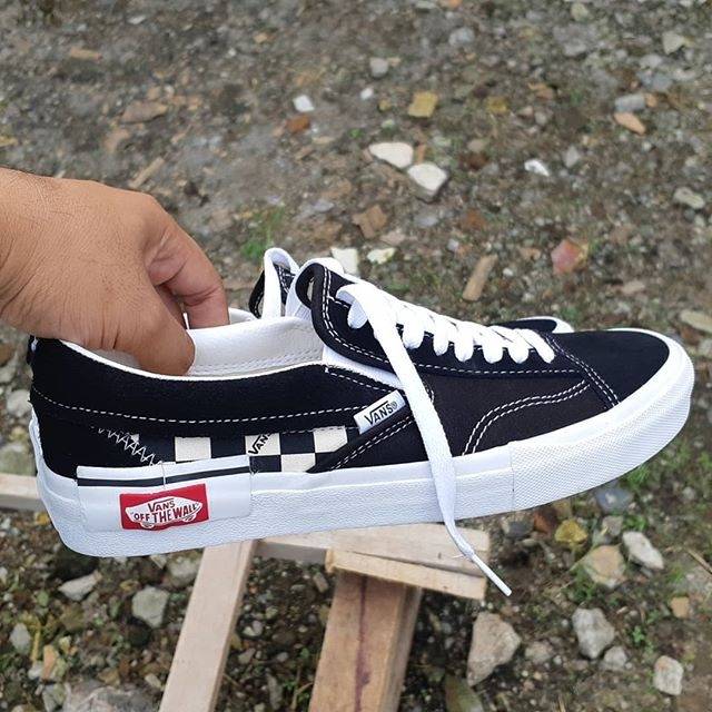 Vans Slipon Cut And Paste Classic Black White