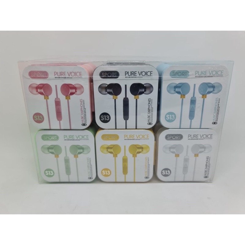 Grosir Per1pcs Packing Mika Handsfree Sport Pure Voice U19 Macaron Matte Plus mic