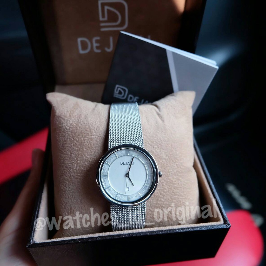 Jam Tangan Dejavu 2823 BJ Original (Silver)