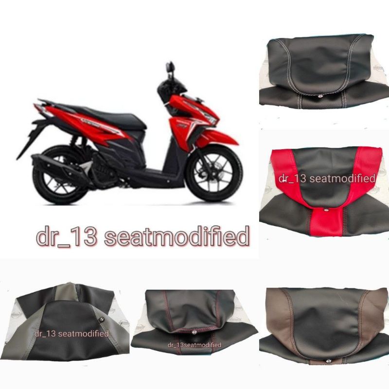 COVER KULIT JOK BAHAN MBTECH MOTOR HONDA BEAT SCOOPY  VARIO