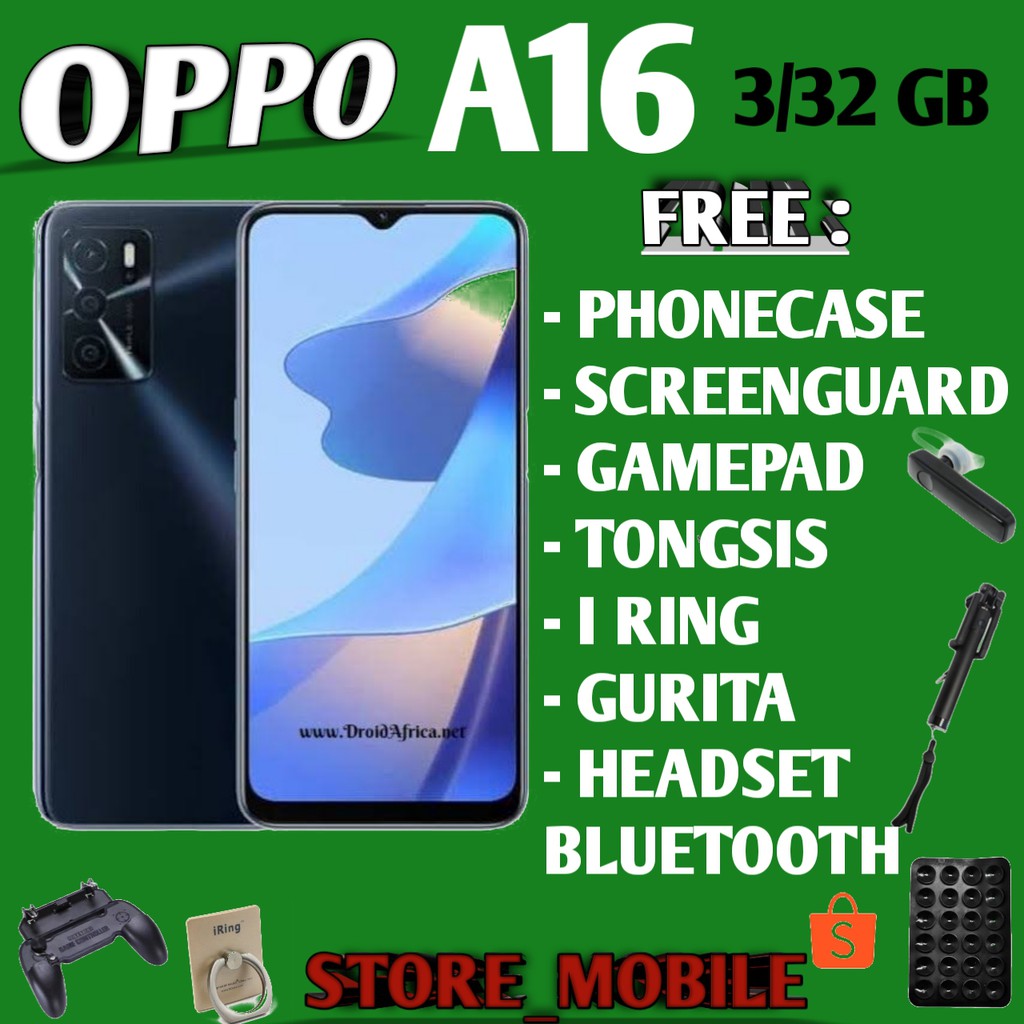 OPPO A16 RAM 3/32 GB RAM 3 ROM 32 GB GARANSI RESMI OPPO