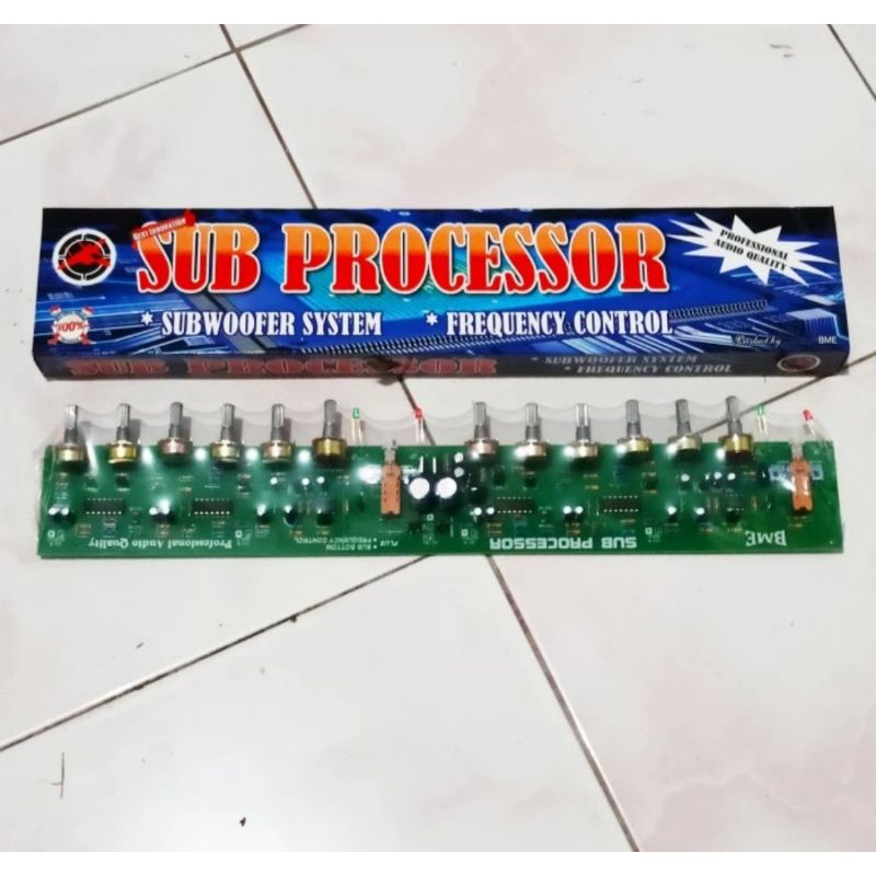 Kit Audio Sub Processor Subwoofer System Frequency Control By BME