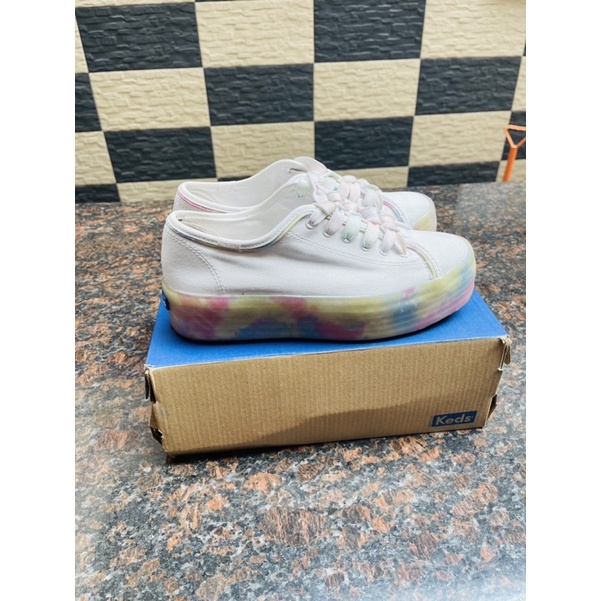 keds woman triple up tie dye foxing. preloved. 37,5