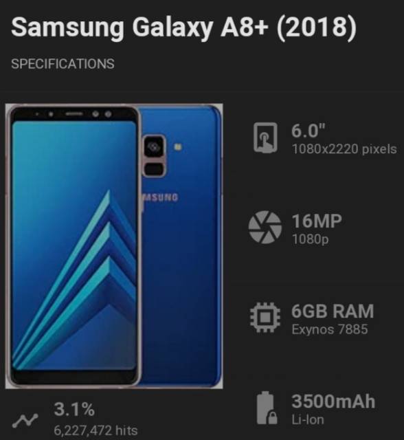 Back Cover Samsung A8 Plus 2018 6&quot; Backdoor Samsung Galaxy A730 Samsung A8+ 2018 Tutup Belakang Hp
