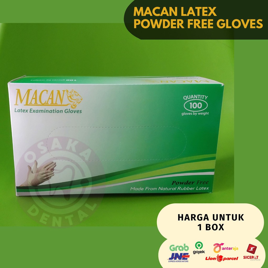 Macan Latex Powdered/Powder Free Examination Gloves