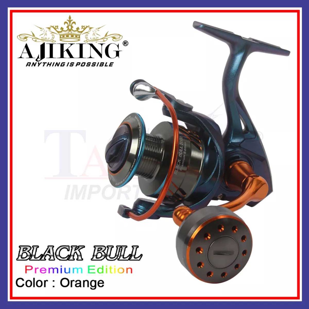 AJIKING REEL BLACK BULL PREMIUM EDITION UNIQUE COLOUR