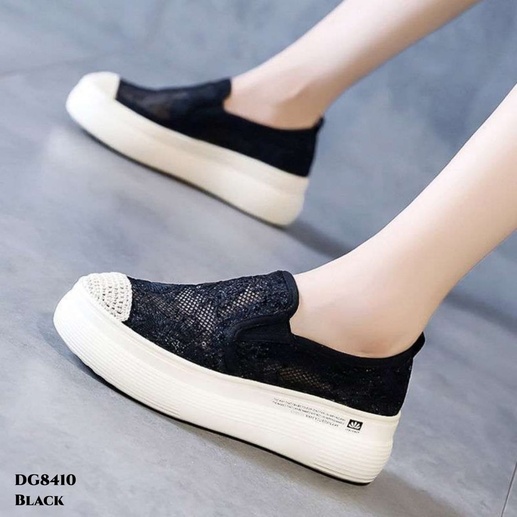 RESTOCK WYN SNEAKERS WEDGES HOLLOW LACE BREATHABLE DG8410