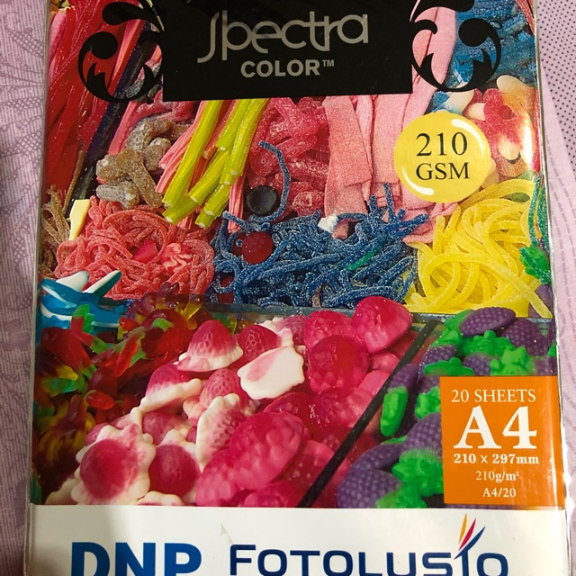 

Inkjet paper spectra 210g