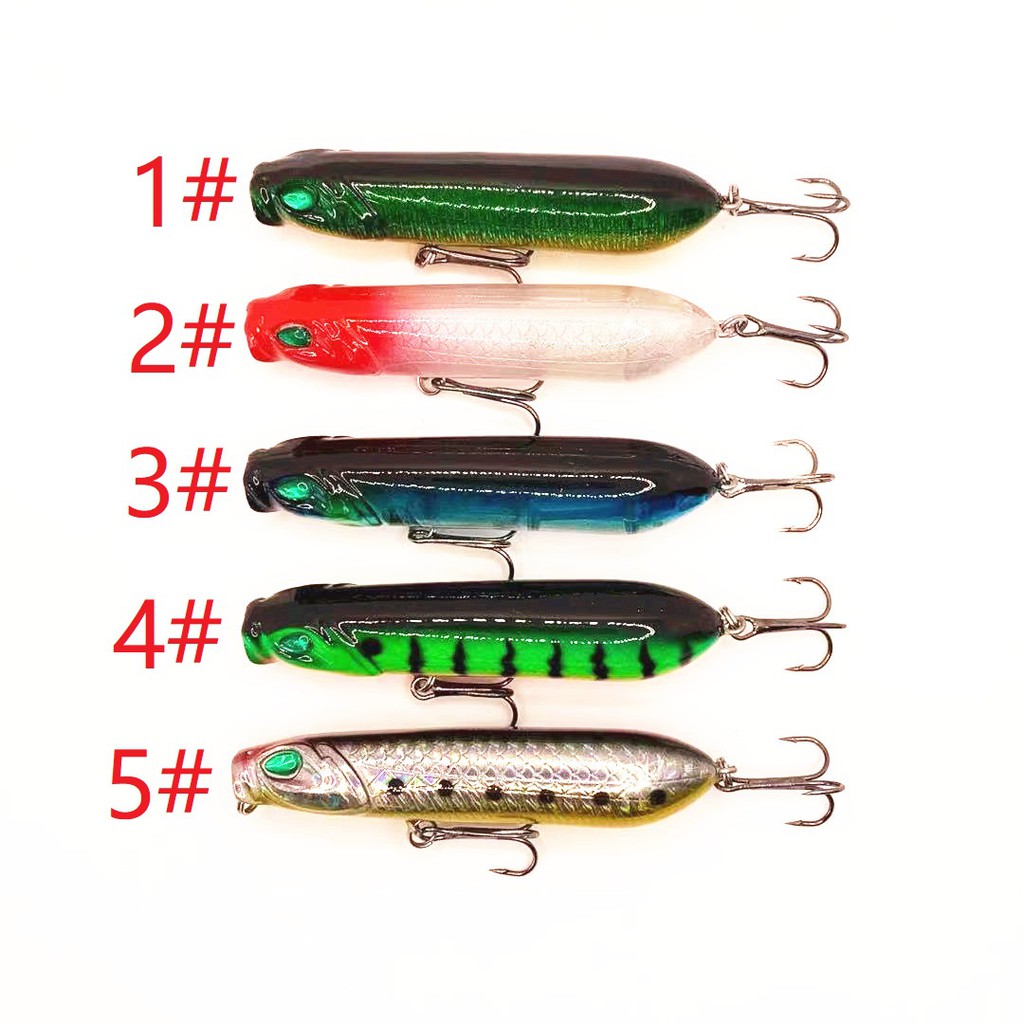 Shengyao 1Pcs New Popper Umpan Pancing Fishing Lure Minnow 8cm 12g Swimbait Bass Wobbler Kail Floating Bait Tackle