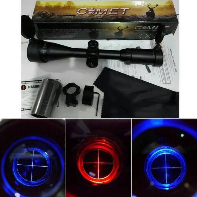 Teleskop Telescope Comet 3-9x40 AOEG Sunshade RGB