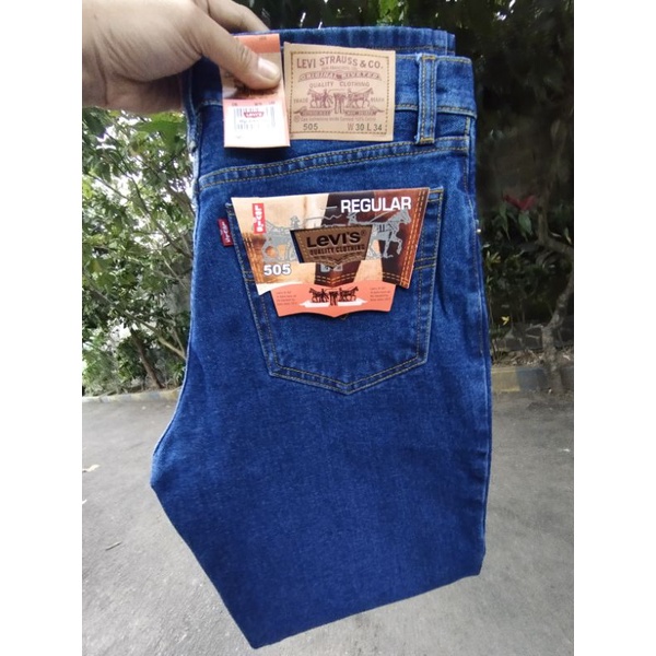 Celana Jeans Panjang Pria Standar Crem