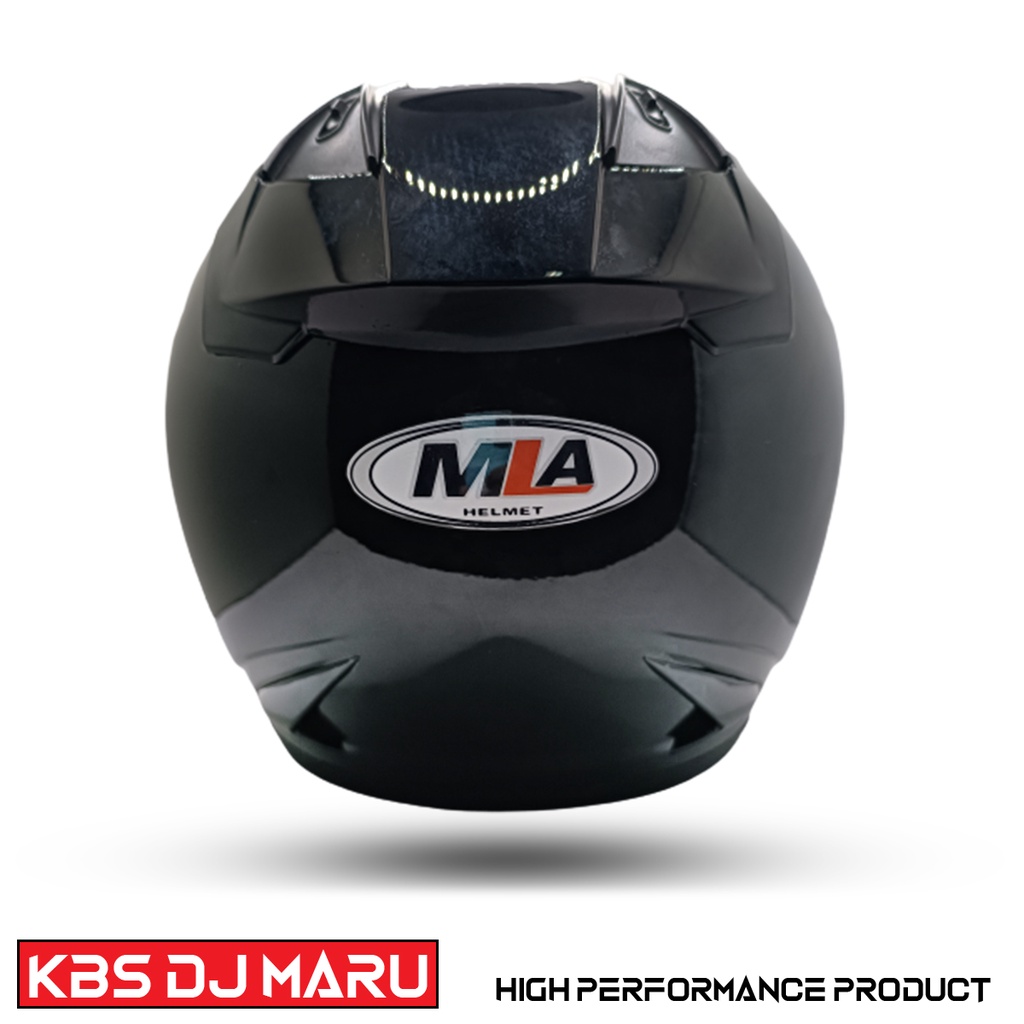 Helm Half Face MLA Polos BLACK GLOSY Untuk Pria Dan Wanita Dewasa SNI COD [PREMIUM QUALITY PRODUCT]