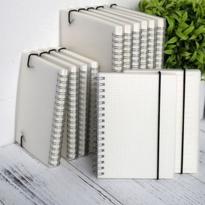 

[RESTOCK] buku catatan spiral cover tranfaran B5 spiral notebook B5 isi 80lembar