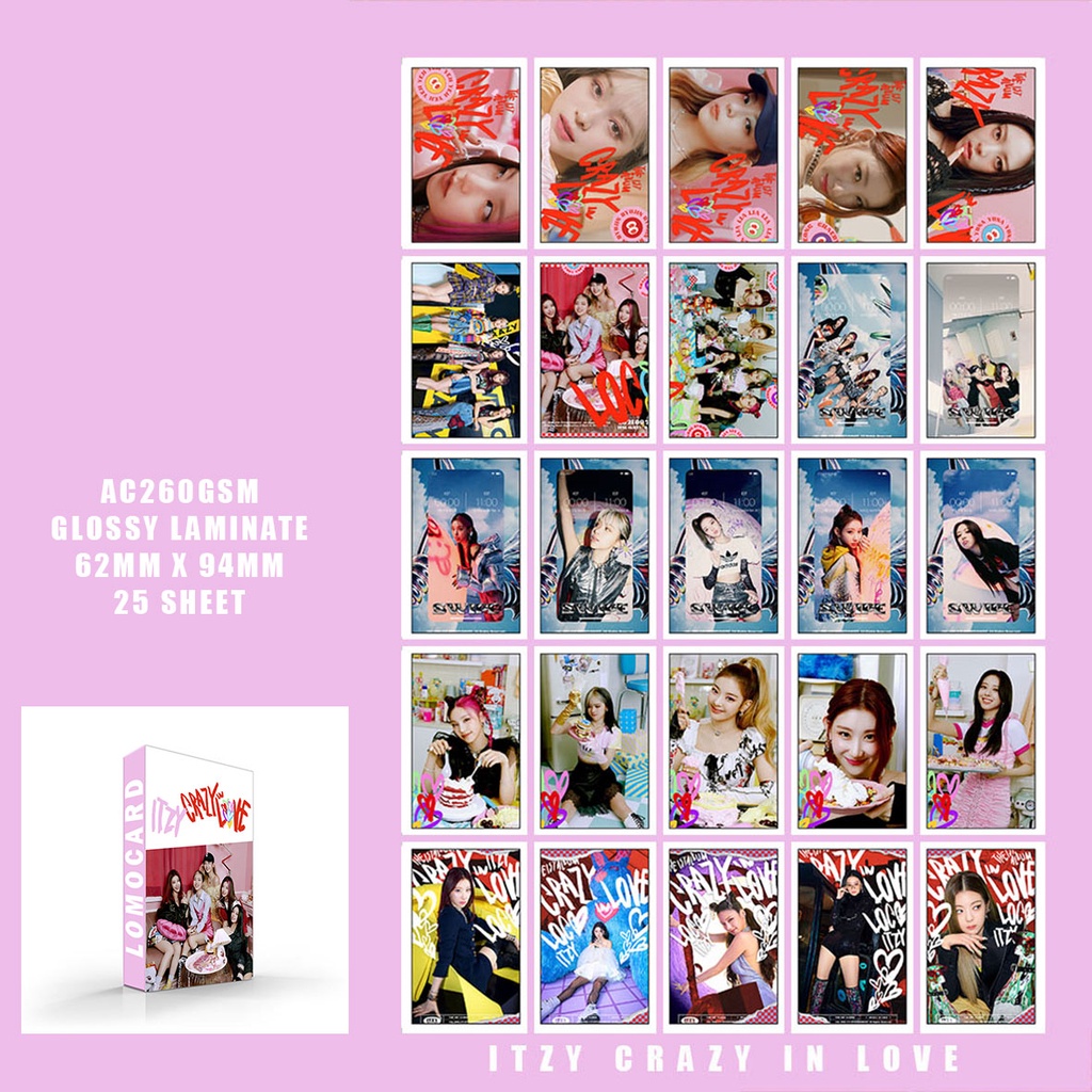 LOMO CARD ITZY CRAZY IN LOVE