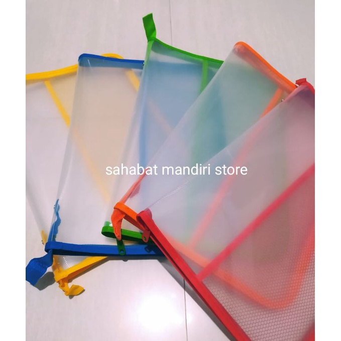 

Map Plastik Resleting Warna/zipper resleting kantor dan sekolah