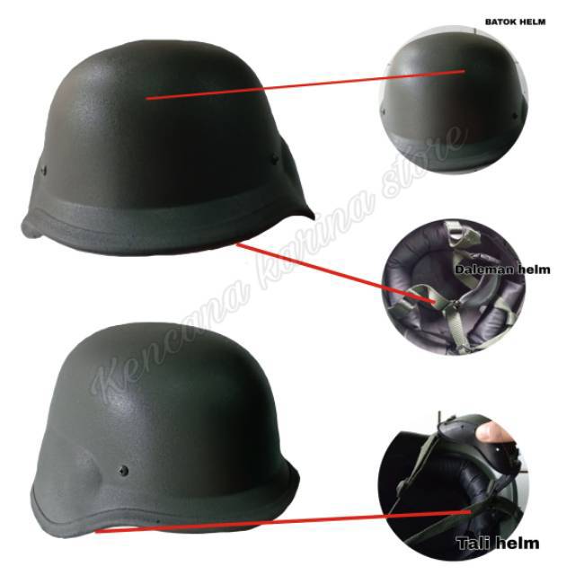 Helm 3in1 helm pendidikan TNI+Helm militer