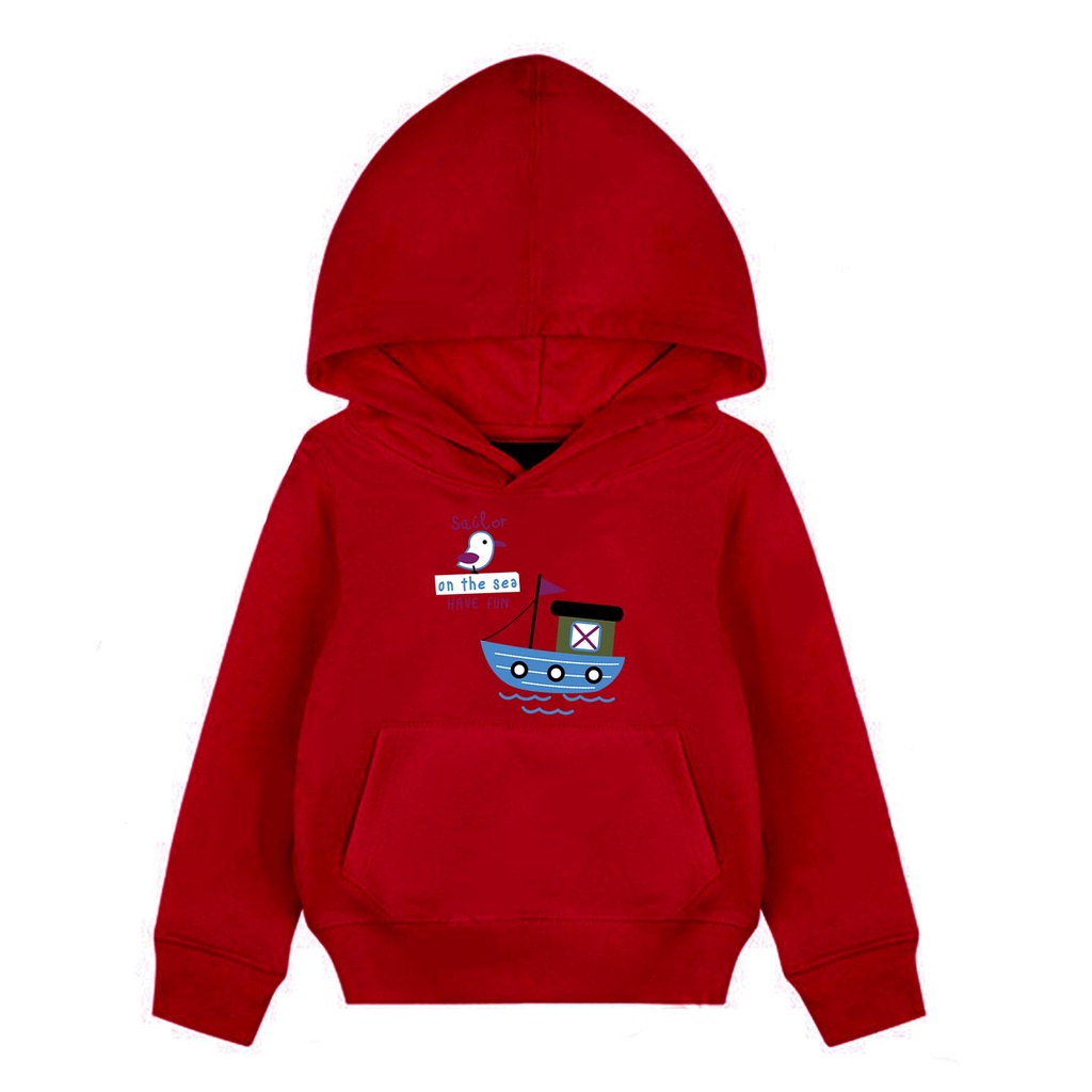 Hoodie Anak Sailor Sweater Pakaian Fleece Anak M - XL