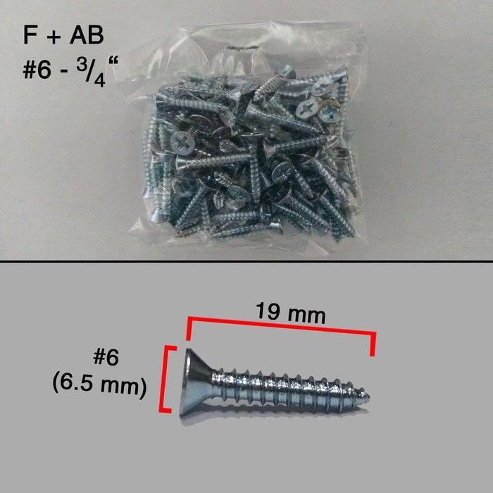 (#6 x 2 cm) MOON LION Taping Screw Sekrup Skrup Kayu FH + (100 PCS)