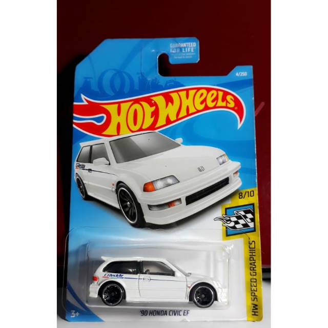 Hot Wheels Honda Civic EF putih