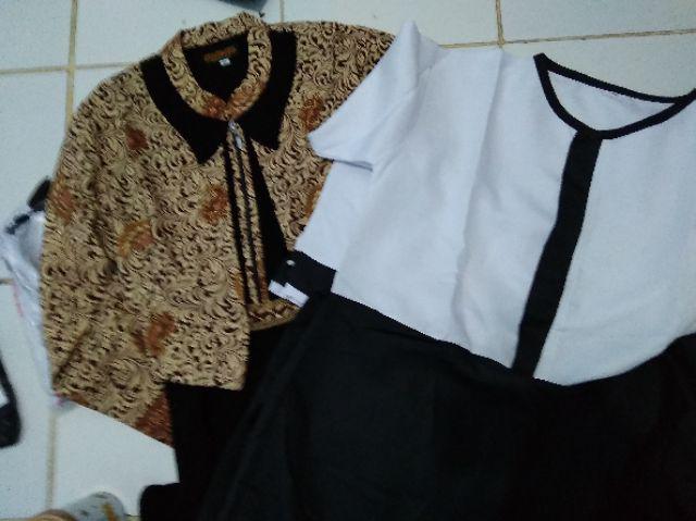 Gamis Batik Couple Pria Wanita Kondangan Seragam Pesta