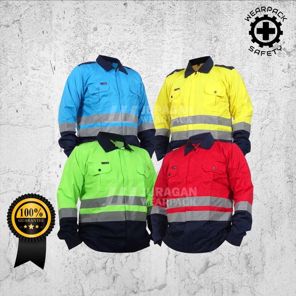 Wearpack Safety Atasan  Baju Wearpack Safety Kerja Varian Model Elite