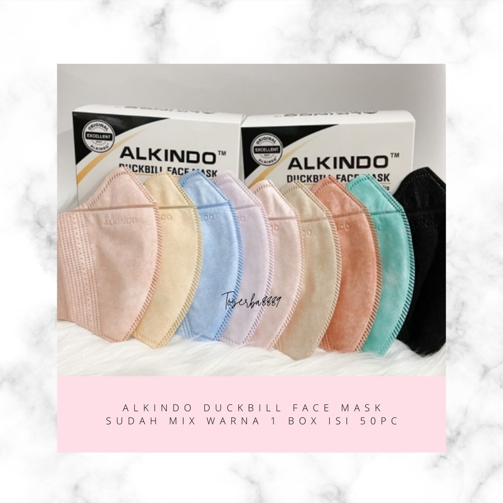 LITTLE MOLLY | Duckbill Soft Color Premium isi 50Pcs / Masker 3D Luxury Disposable / Masker Duckbill