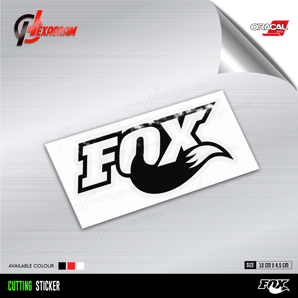 Cutting Sticker FOX Racing | Stiker FOX Racing | FOX Racing