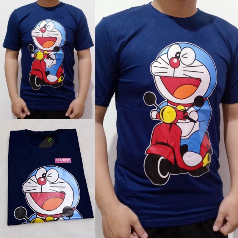 1449 Kaos Doraemon Vespa
