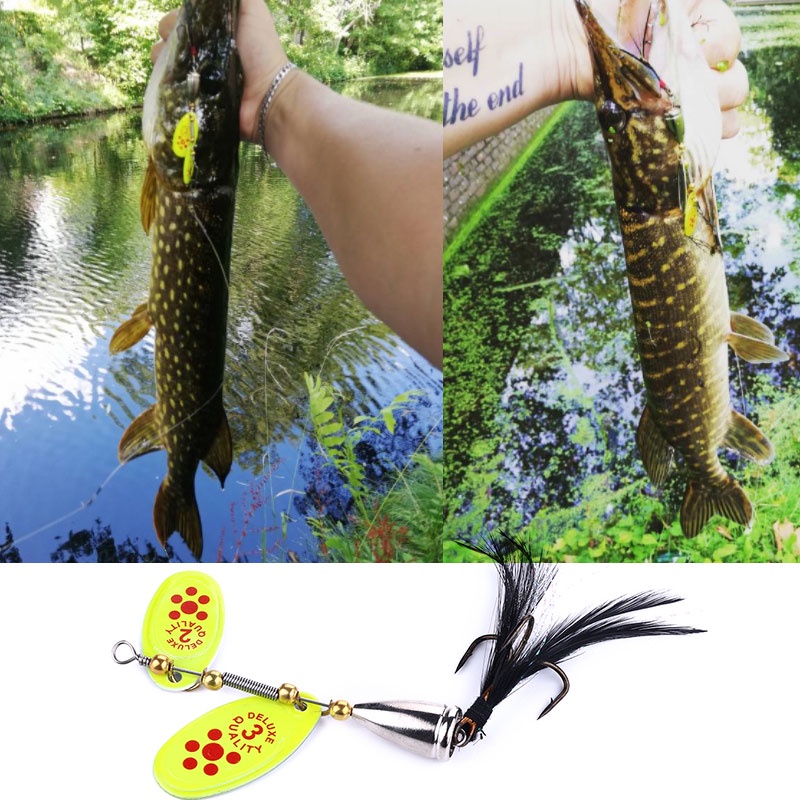 HENGJIA New Colorful Spoon Umpan Pancing Spinner Sequin Payet Fishing Lure Swimbait Ikan Bass Tackle