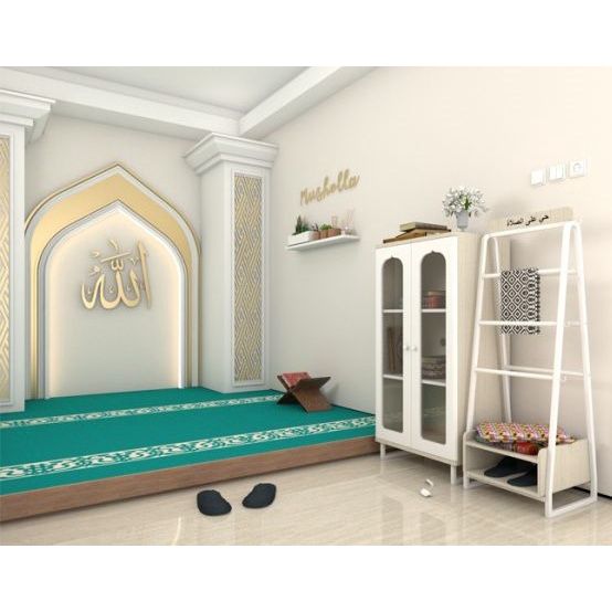 LEMARI BUKU ALQURAN SET RAK GANTUNGAN SAJADAH MUKENAH ATRIA SASAMACITA B (GRATIS ONGKIR JABODETABEK)